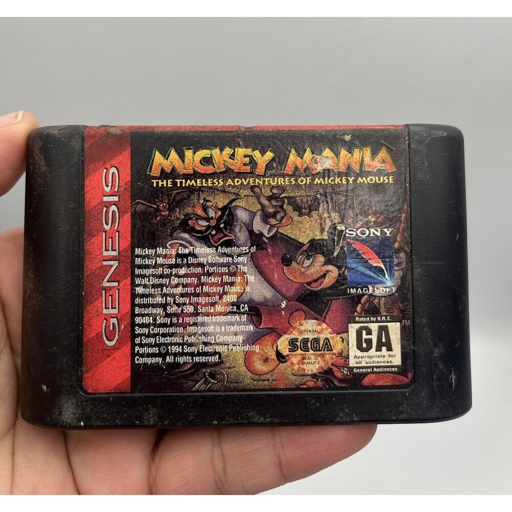 Mickey Mania: The Timeless Adventures of Mickey Mouse (Sega Genesis) Working